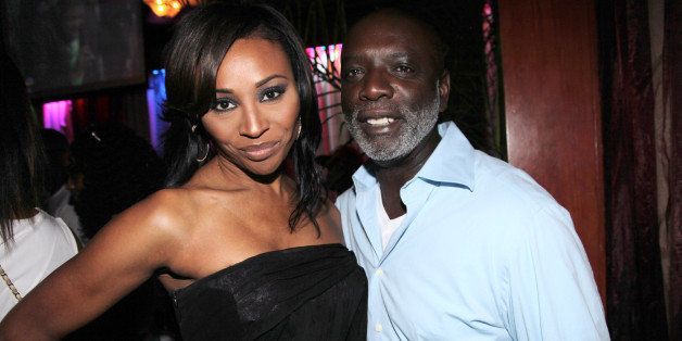 NEW ORLEANS, LA - JULY 02: TV personality and model Cynthia Bailey (L) and husband Peter Thomas attend the 2011 All White Affair at Generations Hall on July 2, 2011 in New Orleans, Louisiana. (Photo by Johnny Nunez/WireImage)