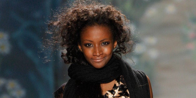 Model Lyndsey Scott walks the runway at the Tracey Reese Fall 2010 show during Mercedes-Benz Fashion Week on February 15, 201