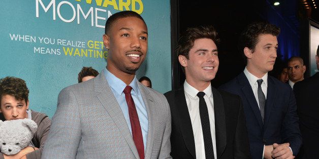 LOS ANGELES, CA - JANUARY 27: Actors Michael B. Jordan, Zac Efron and Miles Teller arrive to the premiere of Focus Features' 'That Awkward Moment' at Regal Cinemas L.A. Live on January 27, 2014 in Los Angeles, California. (Photo by Alberto E. Rodriguez/Getty Images)