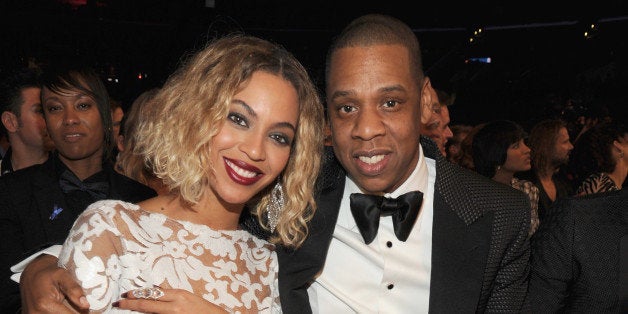 LOS ANGELES, CA - JANUARY 26: Beyonce and Jay-Z attend the 56th GRAMMY Awards at Staples Center on January 26, 2014 in Los Angeles, California. (Photo by Kevin Mazur/WireImage)