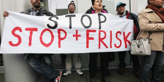 NEW YORK, NY - JANUARY 27: Opponents of the New York Police Department?s controversial 'stop-and-frisk' policy rally on Janu