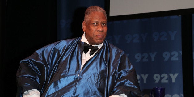 NEW YORK, NY - OCTOBER 08: Contributing Editor at Vogue Magazine Andre Leon Talley attends the 92Y Presents: Fern Mallis Interview Andre Leon Talley at 92nd Street Y on October 8, 2013 in New York City. (Photo by Charles Norfleet/Getty Images)