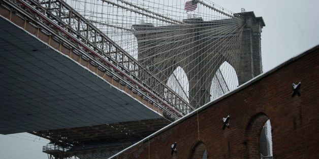 NEW YORK, NY - FEBRUARY 05: The Brooklyn Bridge on February 5, 2014 in New York City. (Photo by Timur Emek/Getty Images)