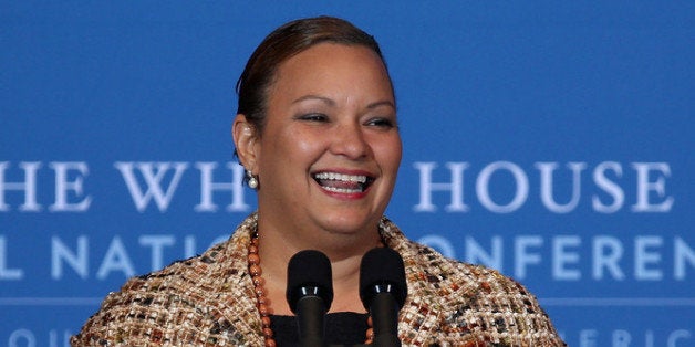 WASHINGTON, DC - DECEMBER 05: Environmental Protection Agency Administrator Lisa Jackson addresses the White House Tribal Nations Conference at the Department of Interior December 5, 2012 in Washington, DC. President Barack Obama and cabinet secretaries from his administration are scheduled to address the conference, which included breakout sessions on topics like 'Protecting Our Communities: Law Enforcement and Disaster Relief,' 'Building Healthy Communities, Excellence in Education and Native American Youth,' and other subjects. (Photo by Chip Somodevilla/Getty Images)