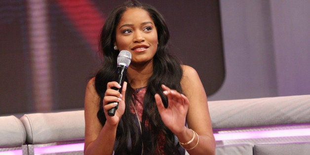 NEW YORK, NY - MARCH 05: Actress Keke Palmer visits 106 & Park at BET Studio on March 5, 2014 in New York City. (Photo by Bennett Raglin/BET/Getty Images for BET)