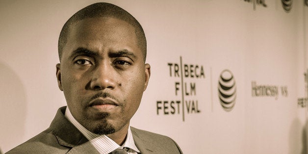 NEW YORK, NY - APRIL 16: (EDITORS NOTE: This image was processed using digital filters) Rapper Nas attends the 'Time Is Ill
