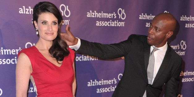 BEVERLY HILLS, CA - MARCH 16: Actress Idina Menzel and actor Taye Diggs arrive to the 19th Annual 'A Night at Sardi's' benefitting the Alzheimer's Association on March 16, 2011 in Beverly Hills, California. (Photo by Alberto E. Rodriguez/Getty Images)