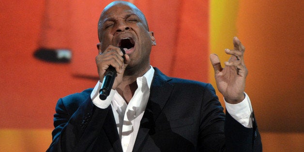 LOS ANGELES, CA - MARCH 16: Singer Donnie McClurkin performs onstage during the BET Celebration of Gospel 2013 at Orpheum Theatre on March 16, 2013 in Los Angeles, California. (Photo by Kevin Winter/Getty Images for BET)