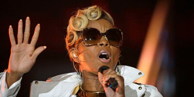 Mary J Blige performs at the Essence Festival in New Orleans, Saturday, July 5, 2014. (AP Photo/Gerald Herbert)