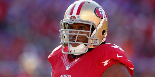 SANTA CLARA, CA - SEPTEMBER 14: Defensive end Ray McDonald #91 of the San Francisco 49ers looks on prior to the start of the