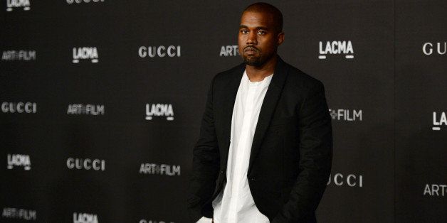 Kanye West arrives at the LACMA Art + Film Gala at LACMA on Saturday, Nov. 1, 2014, in Los Angeles. (Photo by Jordan Strauss/Invision/AP)