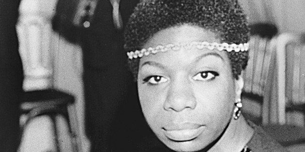Jazz singer Nina Simone is shown in London on Dec. 5, 1968, photo. Simone's deep, raspy, forceful voice made her a unique figure in jazz and later helped define the civil rights movement. (AP Photo)