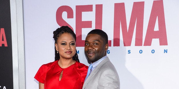 NEW YORK, NY - DECEMBER 14: Director Ava DuVernay (L) and actor David Oyelowo enter the 'Selma' New York Premiere at the Ziegfeld Theater on December 14, 2014 in New York City. (Photo by Ray Tamarra/Getty Images)