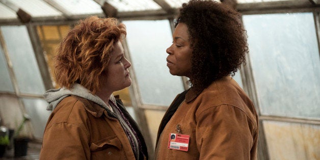 This image released by Netflix shows Kate Mulgrew, left, and Lorraine Toussaint in a scene from âOrange is the New Black.â