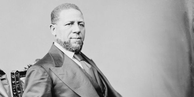 Hiram Rhodes Revels, the first African-American to serve in the U.S. Congress. (Photo by Mathew Brady and Levin C. Handy).