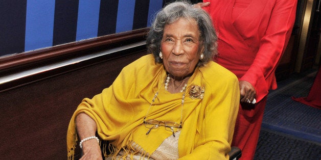 NEW YORK, NY - FEBRUARY 25: Civil rights hero Amelia Boynton attends the 2011 Trustees Emmy Award for Lifetime Achievement dinner and presentation at the Sheraton New York Hotel & Towers on February 25, 2011 in New York City. (Photo by Stephen Lovekin/Getty Images)