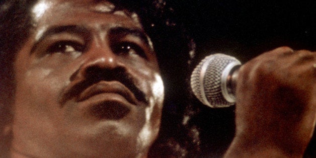 LOS ANGELES - 1974: 'Godfather of Soul' James Brown performs on the TV show 'Midnight Special' in 1974 in Los Angeles, Calif
