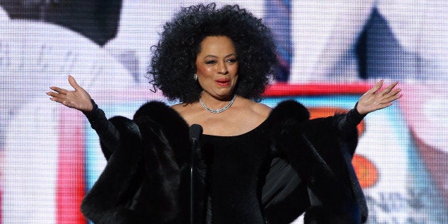 LOS ANGELES, CA - NOVEMBER 23: Recording artist Diana Ross speaks onstage during the 2014 American Music Awards held at Nokia Theatre L.A. Live on November 23, 2014 in Los Angeles, California. (Photo by Michael Tran/FilmMagic)