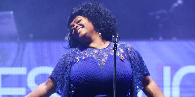 HOLLYWOOD, CA - FEBRUARY 05: Jill Scott performs onstage during the 6th Annual 'Black Women In Music' event held at Avalon on February 5, 2015 in Hollywood, California. (Photo by Michael Tran/Getty Images)