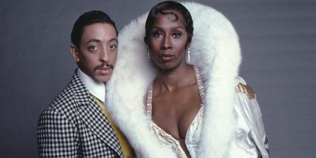 Dancers Judith Jamison and Gregory Hines in costume for their starring roles in 'Sophisticated Ladies' on Broadway photograph