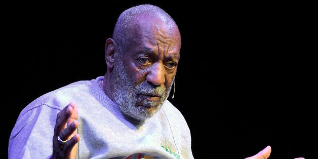 In this Nov. 21, 2014 photo, comedian Bill Cosby performs during a show at the Maxwell C. King Center for the Performing Arts