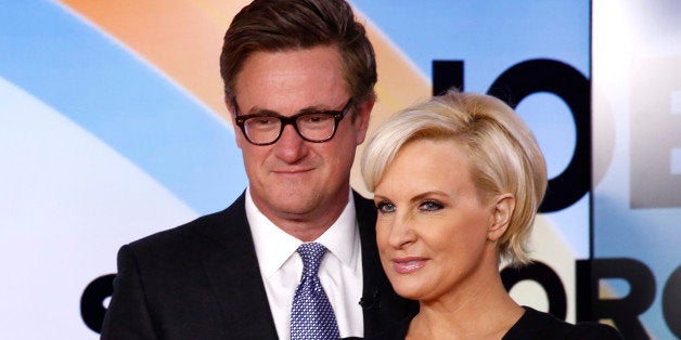 TODAY -- Pictured: (l-r) Joe Scarborough and Mika Brzezinski appear on NBC News' 'Today' show -- (Photo by: Peter Kramer/NBC/NBC NewsWire via Getty Images)