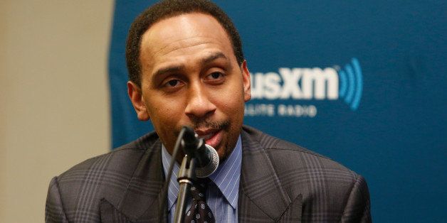 NEW YORK, NY - FEBRUARY 13: Stephen A. Smith attend SiriusXM's 'Town Hall' With Clyde Drexler, Isiah Thomas, Dominique Wilkins And Stephen A. Smith at SiriusXM Studio on February 13, 2015 in New York City. (Photo by Robin Marchant/Getty Images for SiriusXM)
