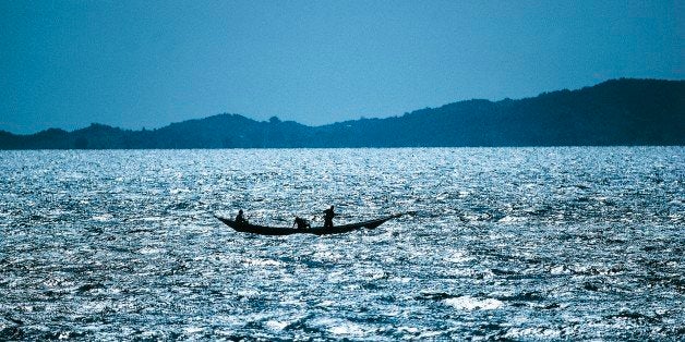 TANZANIA - AUGUST 02: Pirogue on Lake Victoria, Tanzania. (Photo by DeAgostini/Getty Images)