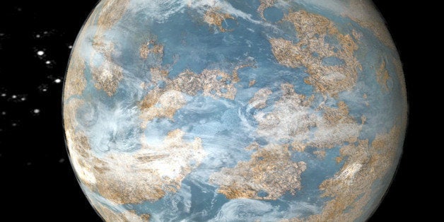 This image made from video provided by NASA shows an artist's rendition of what an Earth-like planet might look like. A top N
