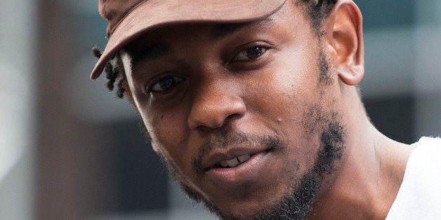 Kendrick Lamar seen during We Day at the Air Canada Centre on Thursday, Oct. 2, 2014, in Toronto, Canada. (Photo by Arthur Mola/Invision/AP)