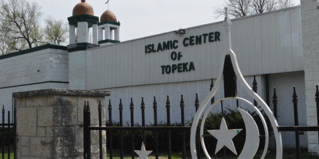 This Saturday, April 11, 2015 photo shows the Islamic Center of Topeka, Kan. Imam Omar Hazim says he was asked by the FBI to
