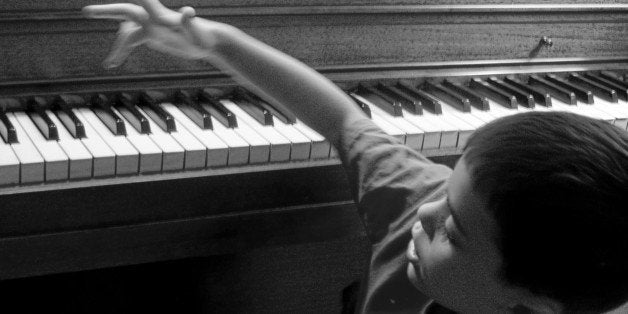 Just happened to look in our piano notebook and see that one year ago tonight was the first night of our piano home school.