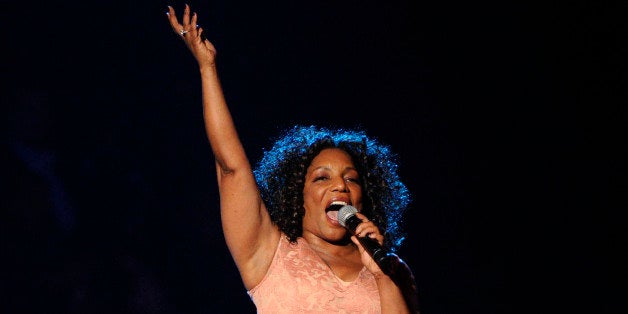 Stephanie Mills performs during the 2014 Soul Train Awards at Orleans Arena on Friday, Nov. 7, 2014, in Las Vegas. (Photo by Chris Pizzello/Invision/AP)