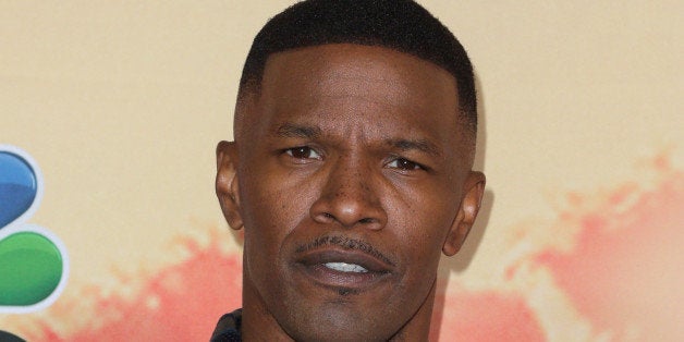 Jamie Foxx poses in the press room at the iHeartRadio Music Awards at The Shrine Auditorium on Sunday, March 29, 2015, in Los Angeles. (Photo by John Salangsang/Invision/AP)