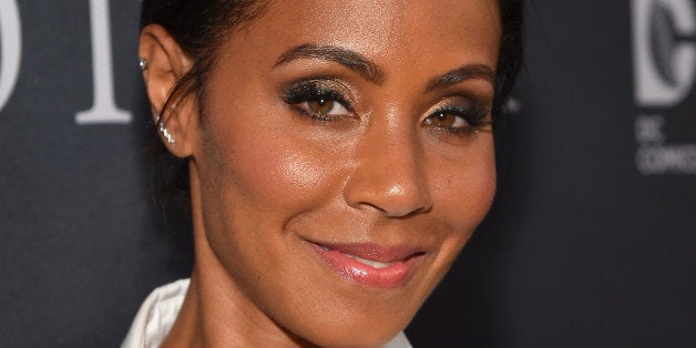 LOS ANGELES, CA - APRIL 28: Actress Jada Pinkett Smith attends Fox's 'Gotham' Season Finale Screening at Landmark Theatre on