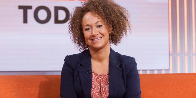In this image released by NBC News, former NAACP leader Rachel Dolezal appears on the "Today" show set on Tuesday, June 16, 2