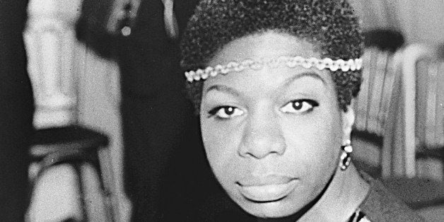 Jazz singer Nina Simone is shown in London on Dec. 5, 1968, photo. Simone's deep, raspy, forceful voice made her a unique fi