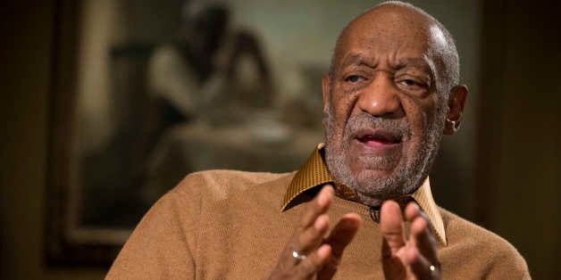 This photo taken Nov. 6, 2014 shows entertainer Bill Cosby gesturing during an interview about the upcoming exhibit, Conversa