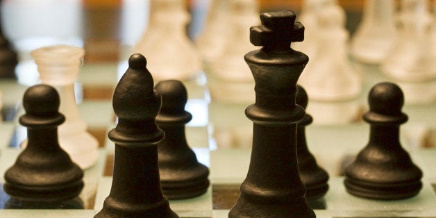 The Boxborough library has a chess set in the young adult room, which seems to get a lot of use. Whenever I visit, it looks as if someone just stepped away from the table.