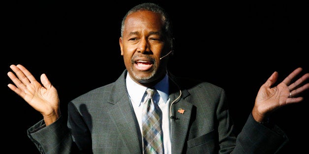 Republican presidential candidate Ben Carson speaks during a campaign stop, Thursday, Oct. 29, 2015, in Lakewood, Colo. (AP Photo/David Zalubowski)