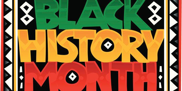 Heading, Black History Month, zigzag border, Color
