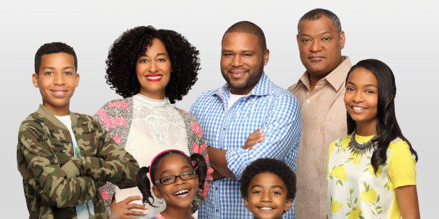 BLACK-ISH - 'Black-ish' stars Marcus Scribner as Andre Jr., Tracee Ellis Ross as Rainbow, Marsai Martin as Diane, Anthony And