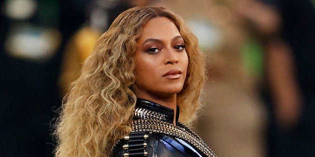 SANTA CLARA, CA - FEBRUARY 07: Beyonce performs during the Pepsi Super Bowl 50 Halftime Show at Levi's Stadium on February 7, 2016 in Santa Clara, California. (Photo by Ezra Shaw/Getty Images)