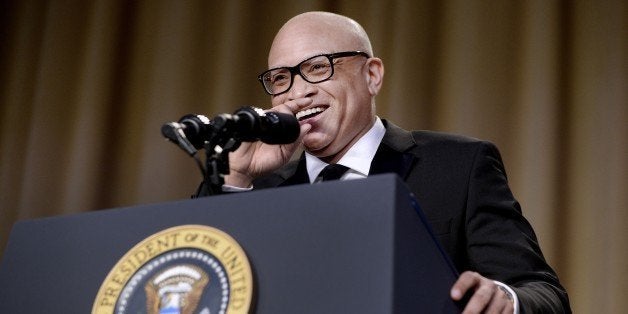 WASHINGTON, DC - APRIL 30: (AFP OUT) Comedian Larry Wilmore speaks during the White House Correspondents' Association annual dinner on April 30, 2016 at the Washington Hilton hotel in Washington.This is President Obama's eighth and final White House Correspondents' Association dinner (Photo by Olivier Douliery-Pool/Getty Images)