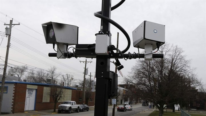 Traffic cameras in Elmwood Place, Ohio, were removed after the state Legislature put up roadblocks to enforcement. The Ohio Supreme Court ruled in favor of using the cameras, but state legislators this year are proposing to cut funding to local governments based on their revenue from traffic cameras. 