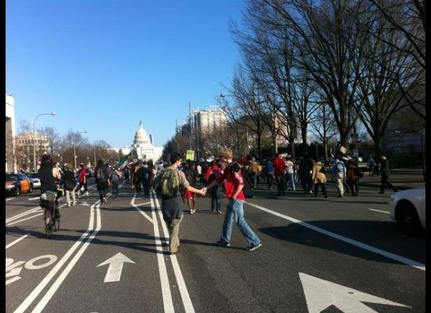 Marching To The Department Of Education