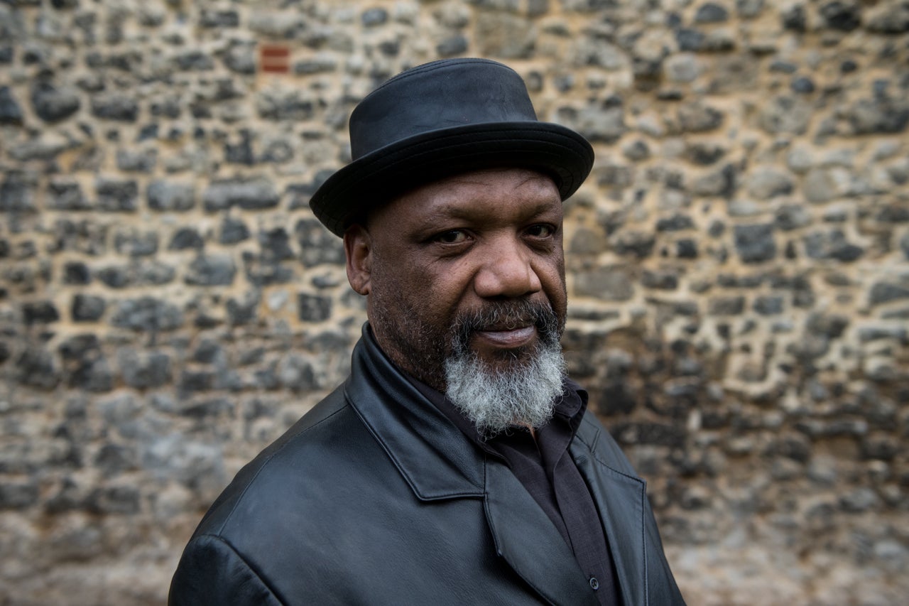 Elwaldo Romeo, 63, poses for a photograph on College Green after members of the Windrush generation and their families attend a meeting with MPs at the House of Commons on May 1, 2018 in London, England.