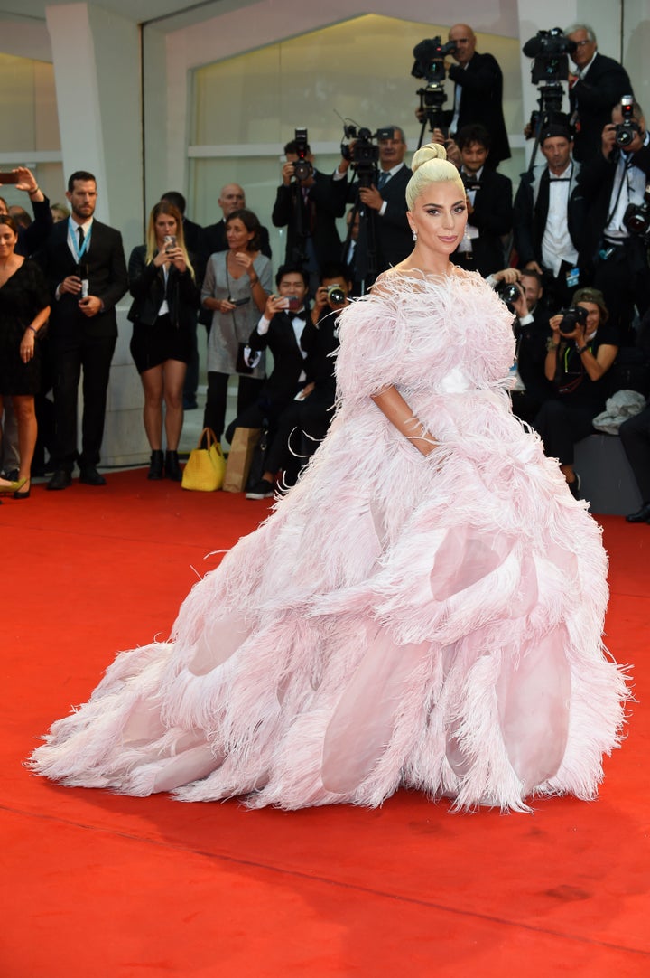 Lady Gaga on the red carpet at the 75th Venice Film Festival on Aug. 31.