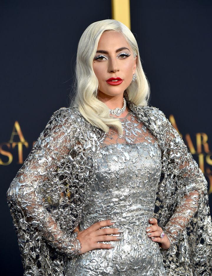 Lady Gaga attends the premiere of "A Star Is Born" at the Shrine Auditorium on Sept. 24 in Los Angeles.