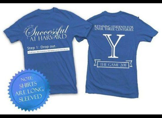 Yale University: Harvard Dropouts T-Shirt Refused 